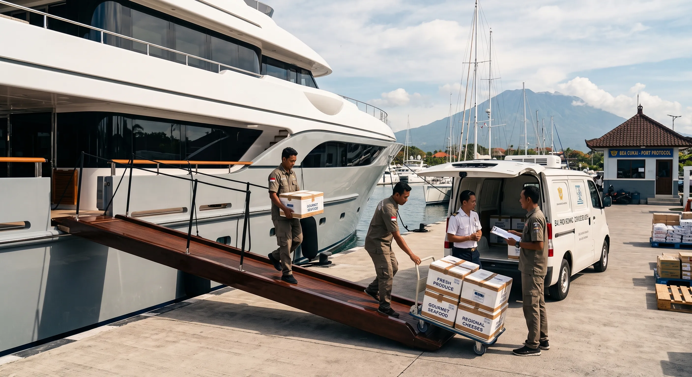 Dockside delivery / refrigerated transport